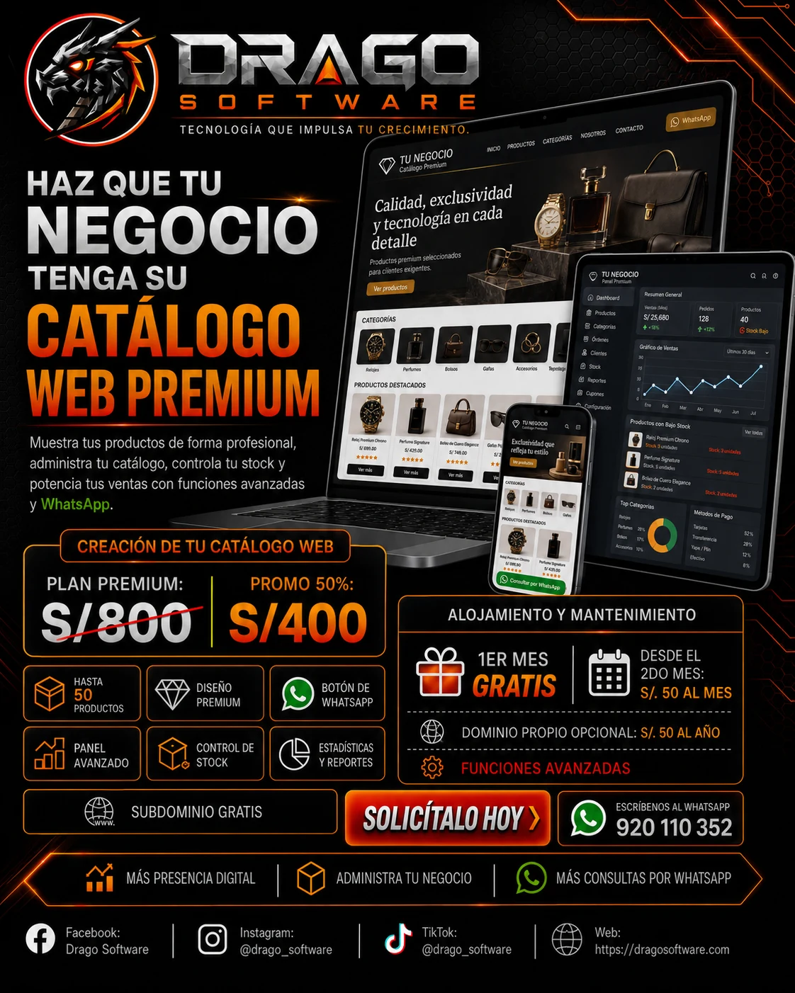 Creación de Catálogo Web Premium